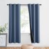 imageNICETOWN Total Shade Patio Door Curtain HeavyDuty Full Light Shading Sliding Door Drape Room Divider Curtain Vertical Blinds for Window1 Panel 70 inches Wide x 63 inches Long GrayStone Blue