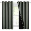 imageNICETOWN Total Shade Patio Door Curtain HeavyDuty Full Light Shading Sliding Door Drape Room Divider Curtain Vertical Blinds for Window1 Panel 70 inches Wide x 63 inches Long GrayDark Mallard