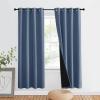 imageNICETOWN Total Shade Patio Door Curtain HeavyDuty Full Light Shading Sliding Door Drape Room Divider Curtain Vertical Blinds for Window1 Panel 70 inches Wide x 63 inches Long GrayStone Blue