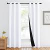 imageNICETOWN Total Shade Patio Door Curtain HeavyDuty Full Light Shading Sliding Door Drape Room Divider Curtain Vertical Blinds for Window1 Panel 70 inches Wide x 63 inches Long GrayPure White
