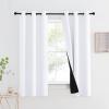 imageNICETOWN Total Shade Patio Door Curtain HeavyDuty Full Light Shading Sliding Door Drape Room Divider Curtain Vertical Blinds for Window1 Panel 70 inches Wide x 63 inches Long GrayPure White