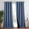 imageNICETOWN Total Shade Patio Door Curtain HeavyDuty Full Light Shading Sliding Door Drape Room Divider Curtain Vertical Blinds for Window1 Panel 70 inches Wide x 63 inches Long GrayStone Blue