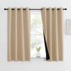 imageNICETOWN Total Shade Patio Door Curtain HeavyDuty Full Light Shading Sliding Door Drape Room Divider Curtain Vertical Blinds for Window1 Panel 70 inches Wide x 63 inches Long GrayBiscotti Beige