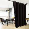imageNICETOWN Total Shade Patio Door Curtain HeavyDuty Full Light Shading Sliding Door Drape Room Divider Curtain Vertical Blinds for Window1 Panel 70 inches Wide x 63 inches Long GrayBrown