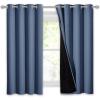 imageNICETOWN Total Shade Patio Door Curtain HeavyDuty Full Light Shading Sliding Door Drape Room Divider Curtain Vertical Blinds for Window1 Panel 70 inches Wide x 63 inches Long GrayStone Blue