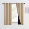 imageNICETOWN Total Shade Patio Door Curtain HeavyDuty Full Light Shading Sliding Door Drape Room Divider Curtain Vertical Blinds for Window1 Panel 70 inches Wide x 63 inches Long GrayBiscotti Beige
