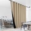 imageNICETOWN Total Shade Patio Door Curtain HeavyDuty Full Light Shading Sliding Door Drape Room Divider Curtain Vertical Blinds for Window1 Panel 70 inches Wide x 63 inches Long GrayBiscotti Beige