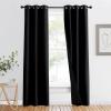 imageNICETOWN Total Shade Patio Door Curtain HeavyDuty Full Light Shading Sliding Door Drape Room Divider Curtain Vertical Blinds for Window1 Panel 70 inches Wide x 63 inches Long GrayBlack