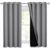 imageNICETOWN Total Shade Patio Door Curtain HeavyDuty Full Light Shading Sliding Door Drape Room Divider Curtain Vertical Blinds for Window1 Panel 70 inches Wide x 63 inches Long GraySilver Grey