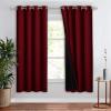 imageNICETOWN Total Shade Patio Door Curtain HeavyDuty Full Light Shading Sliding Door Drape Room Divider Curtain Vertical Blinds for Window1 Panel 70 inches Wide x 63 inches Long GrayBurgundy Red