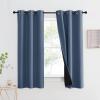 imageNICETOWN Total Shade Patio Door Curtain HeavyDuty Full Light Shading Sliding Door Drape Room Divider Curtain Vertical Blinds for Window1 Panel 70 inches Wide x 63 inches Long GrayStone Blue