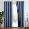 imageNICETOWN Total Shade Patio Door Curtain HeavyDuty Full Light Shading Sliding Door Drape Room Divider Curtain Vertical Blinds for Window1 Panel 70 inches Wide x 63 inches Long GrayStone Blue