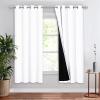 imageNICETOWN Total Shade Patio Door Curtain HeavyDuty Full Light Shading Sliding Door Drape Room Divider Curtain Vertical Blinds for Window1 Panel 70 inches Wide x 63 inches Long GrayPure White