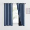 imageNICETOWN Total Shade Patio Door Curtain HeavyDuty Full Light Shading Sliding Door Drape Room Divider Curtain Vertical Blinds for Window1 Panel 70 inches Wide x 63 inches Long GrayStone Blue