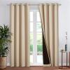 imageNICETOWN Total Shade Patio Door Curtain HeavyDuty Full Light Shading Sliding Door Drape Room Divider Curtain Vertical Blinds for Window1 Panel 70 inches Wide x 63 inches Long GrayBiscotti Beige