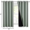 imageNICETOWN Total Shade Patio Door Curtain HeavyDuty Full Light Shading Sliding Door Drape Room Divider Curtain Vertical Blinds for Window1 Panel 70 inches Wide x 63 inches Long GrayGreyish Green