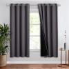 imageNICETOWN Total Shade Patio Door Curtain HeavyDuty Full Light Shading Sliding Door Drape Room Divider Curtain Vertical Blinds for Window1 Panel 70 inches Wide x 63 inches Long GrayGrey