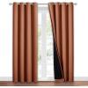 imageNICETOWN Total Shade Patio Door Curtain HeavyDuty Full Light Shading Sliding Door Drape Room Divider Curtain Vertical Blinds for Window1 Panel 70 inches Wide x 63 inches Long GrayBurnt Orange