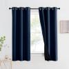 imageNICETOWN Total Shade Patio Door Curtain HeavyDuty Full Light Shading Sliding Door Drape Room Divider Curtain Vertical Blinds for Window1 Panel 70 inches Wide x 63 inches Long GrayNavy