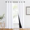 imageNICETOWN Total Shade Patio Door Curtain HeavyDuty Full Light Shading Sliding Door Drape Room Divider Curtain Vertical Blinds for Window1 Panel 70 inches Wide x 63 inches Long GrayPure White