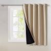imageNICETOWN Total Shade Patio Door Curtain HeavyDuty Full Light Shading Sliding Door Drape Room Divider Curtain Vertical Blinds for Window1 Panel 70 inches Wide x 63 inches Long GrayBiscotti Beige