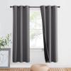 imageNICETOWN Total Shade Patio Door Curtain HeavyDuty Full Light Shading Sliding Door Drape Room Divider Curtain Vertical Blinds for Window1 Panel 70 inches Wide x 63 inches Long GrayGrey