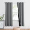 imageNICETOWN Total Shade Patio Door Curtain HeavyDuty Full Light Shading Sliding Door Drape Room Divider Curtain Vertical Blinds for Window1 Panel 70 inches Wide x 63 inches Long GraySilver Grey