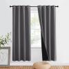 imageNICETOWN Total Shade Patio Door Curtain HeavyDuty Full Light Shading Sliding Door Drape Room Divider Curtain Vertical Blinds for Window1 Panel 70 inches Wide x 63 inches Long GrayGrey
