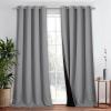 imageNICETOWN Total Shade Patio Door Curtain HeavyDuty Full Light Shading Sliding Door Drape Room Divider Curtain Vertical Blinds for Window1 Panel 70 inches Wide x 63 inches Long GraySilver Grey