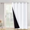 imageNICETOWN Total Shade Patio Door Curtain HeavyDuty Full Light Shading Sliding Door Drape Room Divider Curtain Vertical Blinds for Window1 Panel 70 inches Wide x 63 inches Long GrayPure White
