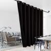 imageNICETOWN Total Shade Patio Door Curtain HeavyDuty Full Light Shading Sliding Door Drape Room Divider Curtain Vertical Blinds for Window1 Panel 70 inches Wide x 63 inches Long GrayBrown