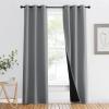 imageNICETOWN Total Shade Patio Door Curtain HeavyDuty Full Light Shading Sliding Door Drape Room Divider Curtain Vertical Blinds for Window1 Panel 70 inches Wide x 63 inches Long GraySilver Grey