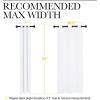 imageNICETOWN Total Shade Patio Door Curtain HeavyDuty Full Light Shading Sliding Door Drape Room Divider Curtain Vertical Blinds for Window1 Panel 70 inches Wide x 63 inches Long GrayPure White