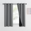 imageNICETOWN Total Shade Patio Door Curtain HeavyDuty Full Light Shading Sliding Door Drape Room Divider Curtain Vertical Blinds for Window1 Panel 70 inches Wide x 63 inches Long GraySilver Grey