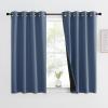 imageNICETOWN Total Shade Patio Door Curtain HeavyDuty Full Light Shading Sliding Door Drape Room Divider Curtain Vertical Blinds for Window1 Panel 70 inches Wide x 63 inches Long GrayStone Blue