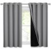 imageNICETOWN Total Shade Patio Door Curtain HeavyDuty Full Light Shading Sliding Door Drape Room Divider Curtain Vertical Blinds for Window1 Panel 70 inches Wide x 63 inches Long GraySilver Grey