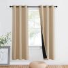 imageNICETOWN Total Shade Patio Door Curtain HeavyDuty Full Light Shading Sliding Door Drape Room Divider Curtain Vertical Blinds for Window1 Panel 70 inches Wide x 63 inches Long GrayBiscotti Beige