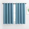 imageNICETOWN Blackout Curtains 54 Long  Window Treatment Thermal Insulated Solid Grommet Blackout CurtainsPanelsDrapes for Bedroom Set of 2 Panels 52 by 54 Inch Teal Blue