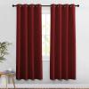imageNICETOWN Blackout Curtains for Doorway 78 inches Long Grommet Privacy Door Curtains Room Darkening Thermal Drapes for BedroomChristmas Day Burgundy Red 2 Panels W52 x L78