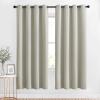 imageNICETOWN Blackout Natural Window Treatments for Bedroom  Grommet Thermal Curtains Room Darkening Sound amp Light Reducing Curtains amp Drapes for Living Room 2 Panels W52 x L72