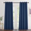 imageNICETOWN Moroccan Blue Blackout Curtains 84 inch Length 2 Panels Grommet Thermal Insulated Window Treatments Light amp Sound Reducing Drapes for Living RoomBedroom W46 x L84