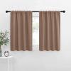imageNICETOWN RV Blackout Curtains for Camper Windows Window Treatment Thermal Insulated Rod Pocket Small Blackout DraperiesDrapes for BedroomKitchen Cappuccino Set of 2 34 Wide by 30 Long