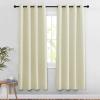 imageNICETOWN Room Darkening Beige Curtains for Doorway 78 L Grommet Light Blocking Window Treatments Blackout Privacy Drapes for Living RoomKids Room 2 Panels W52 x L78