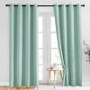 imageNICETOWN Seafoam Green Curtains 2 Panels 84 inches Long  Grommet Blackout Thermal Insulated Room Darkening Sound Reducing Window Drapes for Living RoomBedroom W52 x L84