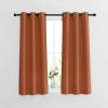 imageNICETOWN Small Blackout Curtains for Bedroom  Grommet Modern Thermal Insulated Room Darkening Window Treatments Sound Reducing for CafeKitchen Burnt Orange W37 x L54 2 Panels