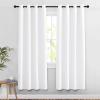 imageNICETOWN White Doorway Curtains 78 inches Long Grommet Privacy Door Curtains Room Darkening Thermal Window Treatments for BedroomLiving Room 2 Panels W52 x L78