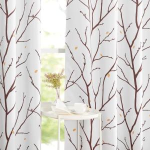 imageNICETOWN Blackout Curtain Panels 72 inches  Light Reducing Thermal Insulated Solid Grommet Blackout CurtainsPanelsDrapes for Living RoomNurseryKids Room Set of 2 52 inches by 72 Inch BlackWhitetaupe