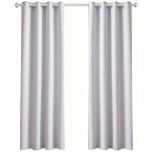 imageNICETOWN Blackout Short Curtains Panels for Bedroom Microfiber Noise Reducing Thermal Insulated Wave Line Foil Print Design Drapes for Office Classroom Stone Blue 2 Panels 52 x 54 InchGreyishwhite