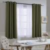 imageNICETOWN 45 inches Bedroom Curtains Panels  Functional Blackout CurtainsPanels for Bedroom Thermal Insulated Privacy Assured 2 Pieces 52 x 45 inches in Olive Green