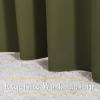 imageNICETOWN Blackout Curtains for Girls Room  Thermal Insulated Solid Grommet Room Darkening CurtainsPanelsDrape for Bedroom Olive Green 1 Pair 52 by 72Inch